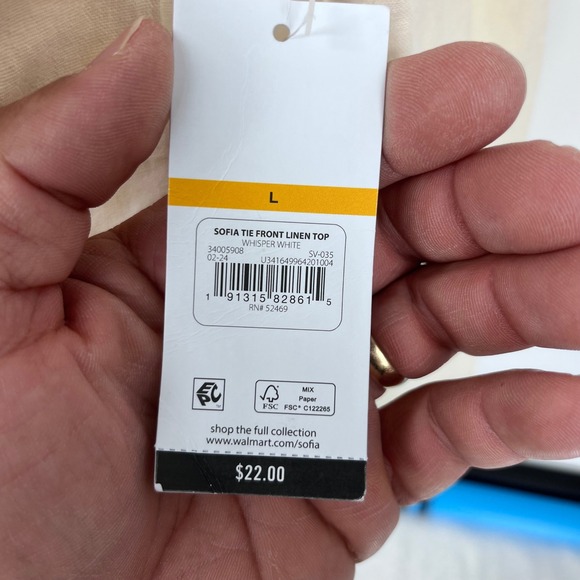 Sofia Jeans Linen Blend Tie Front Shirt Shorts Set Ivory LARGE Resortwear Coast - Picture 8 of 16